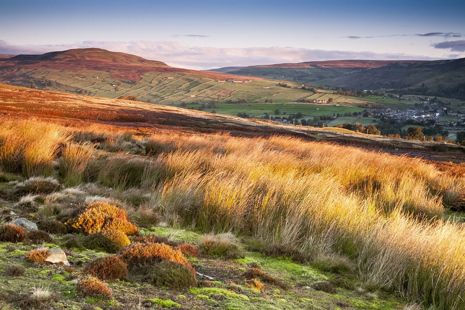 Morning Light Over Reeth, Yorkshire Yorkshire Landscapes Autumn