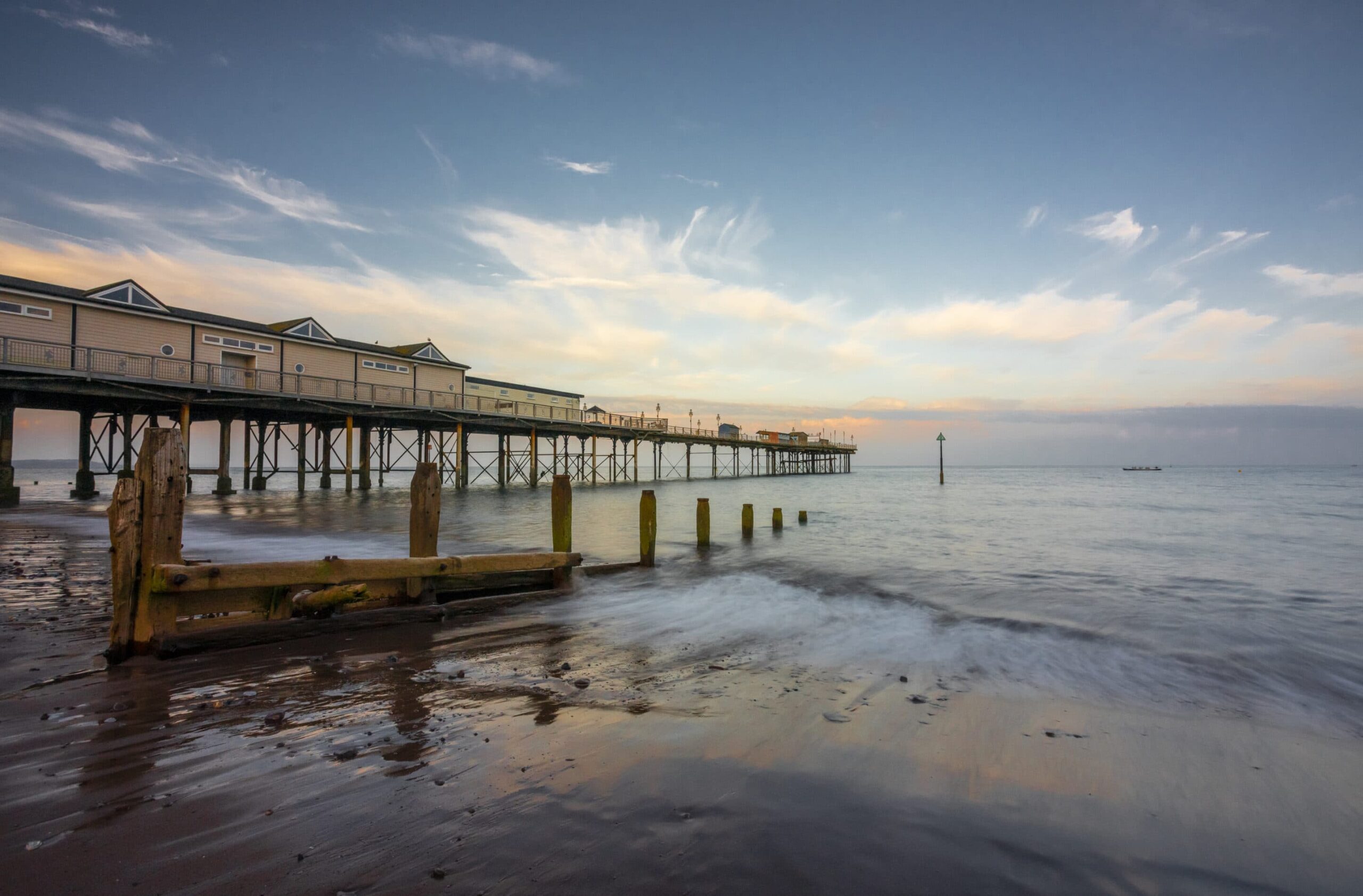 Teignmouth Pier, Sunset Coastal Landscapes Coastal