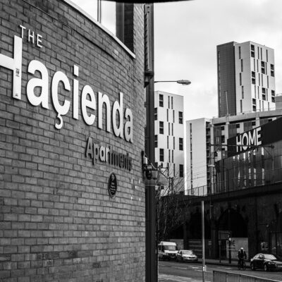 The Iconic Hacienda, Black & White Photograph Manchester Landscapes Architecture
