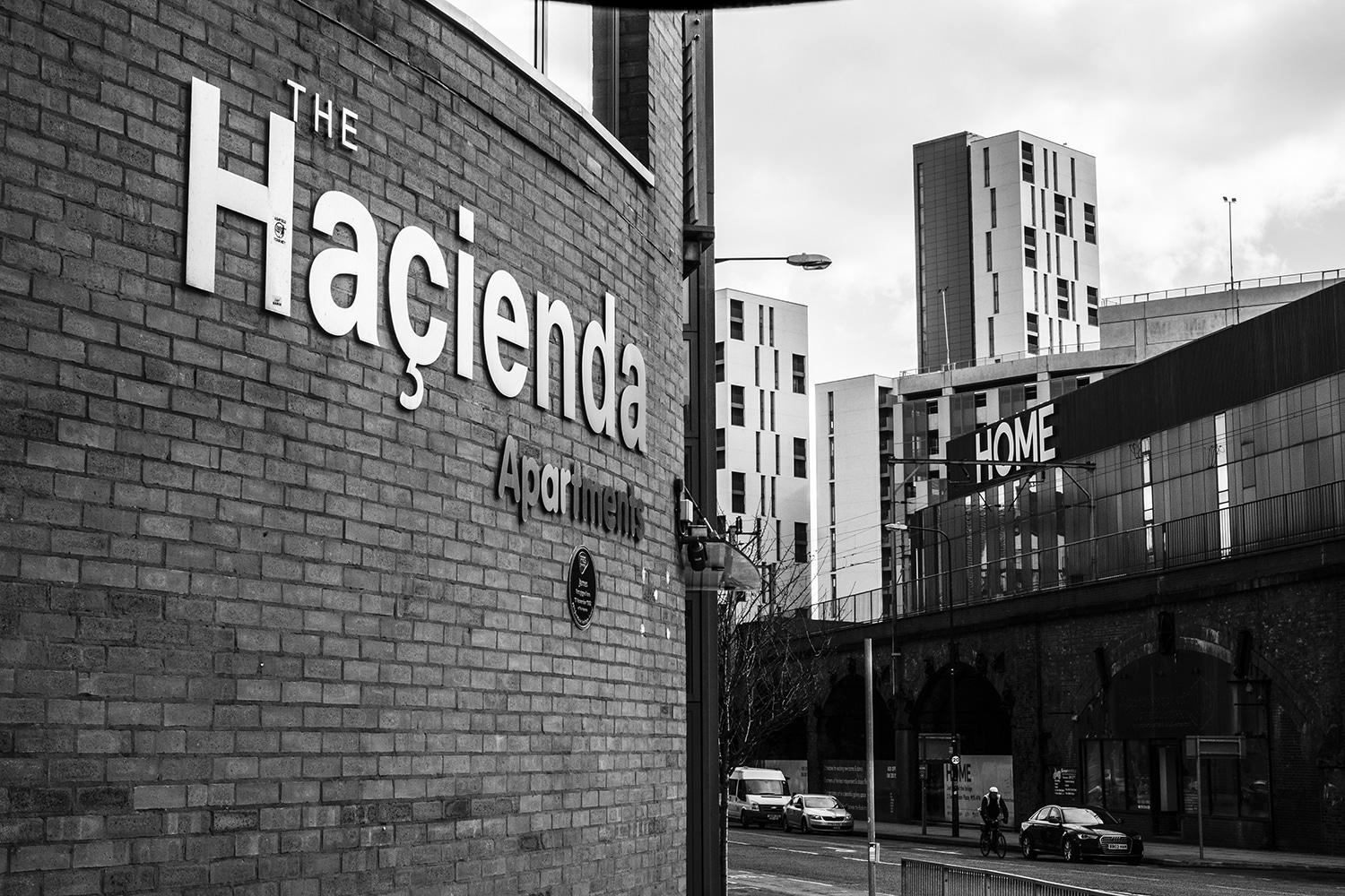 The Iconic Hacienda, Black & White Photograph Manchester Landscapes Architecture