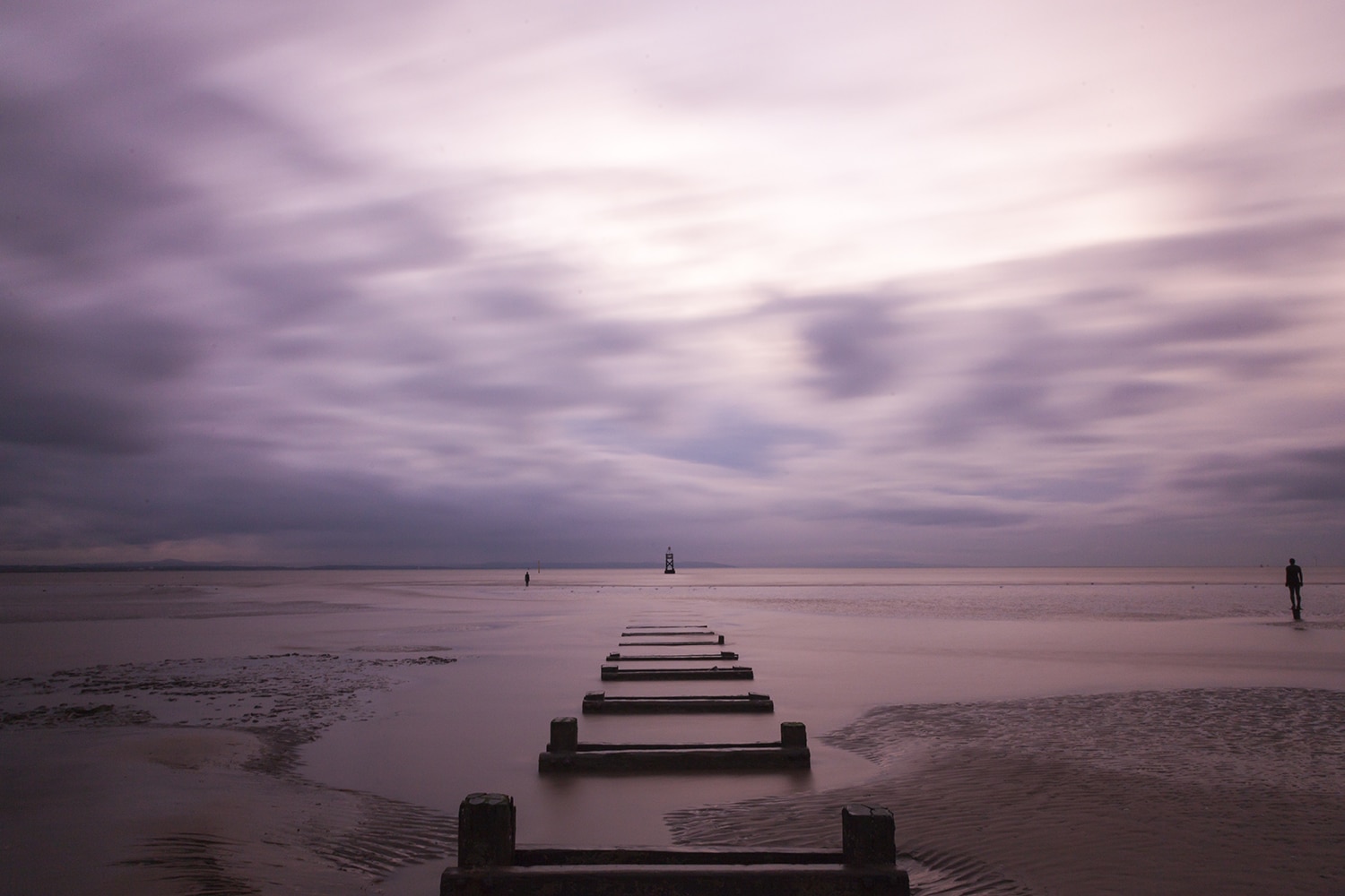 Fine art photographic print of The Jetty Crosby Coastal Landscapes 'Another Place'
