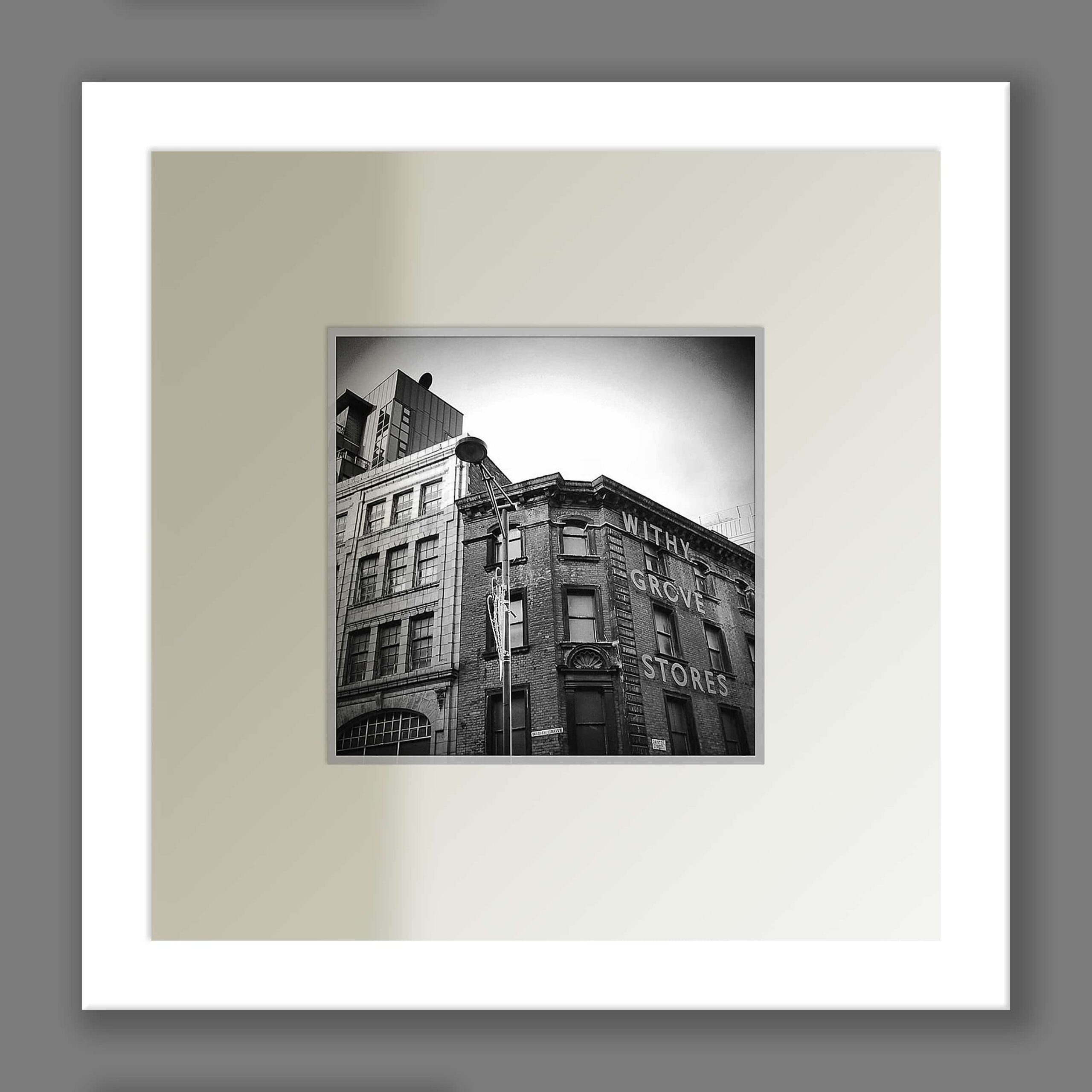 Black and White Withy Grove Stores Print | Micro Manchester Series Micro Manchester colour