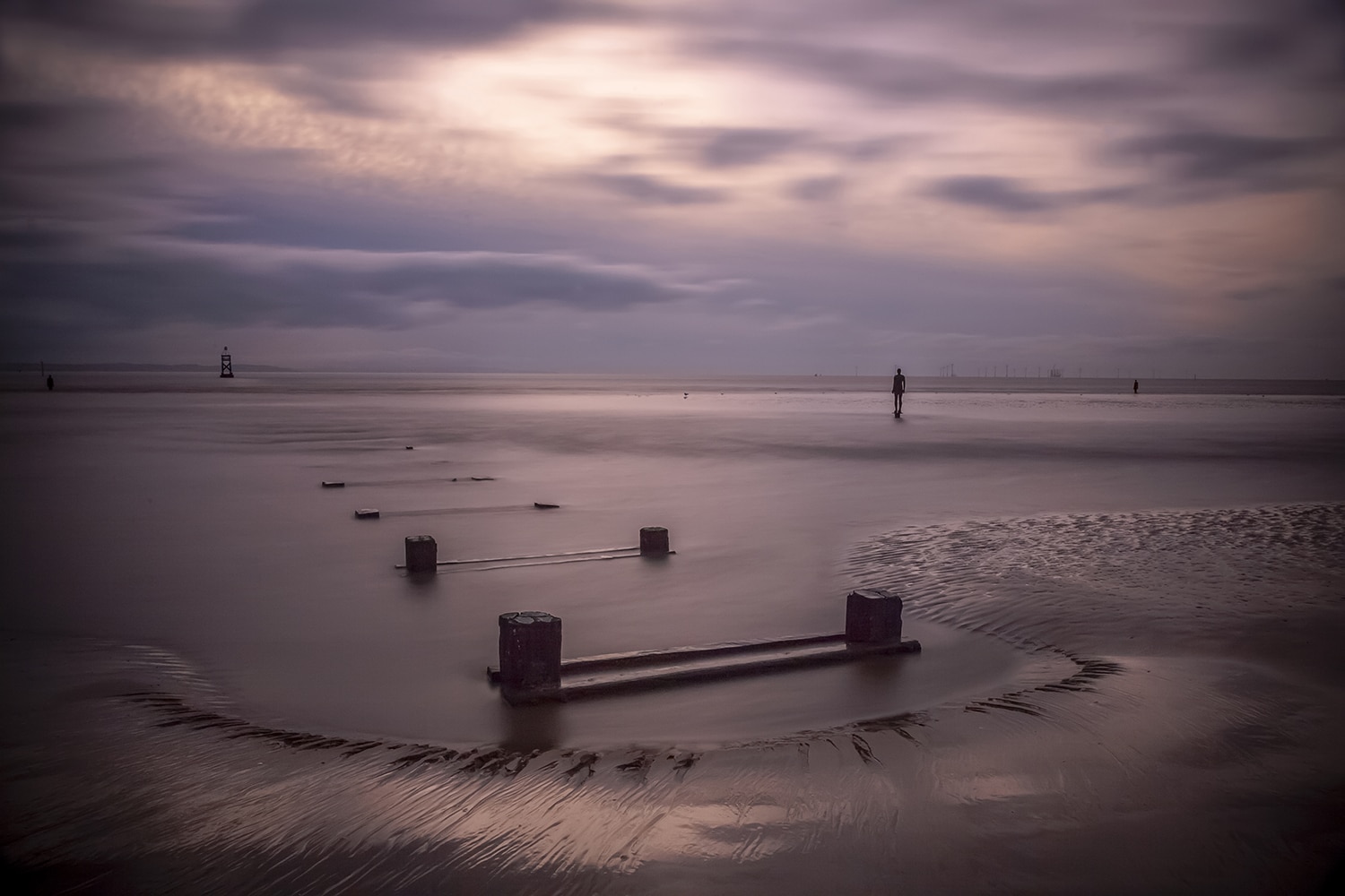 Another Place, Crosby, a fine art photograph Coastal Landscapes 'Another Place'