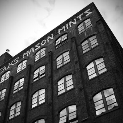Black and white photograph ‘Peaks Mason Mints’ New York New York Landscapes Architecture