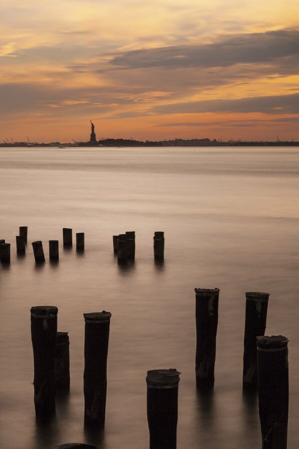 Liberty Island at Sunset- Colour Print New York Landscapes Architecture 2