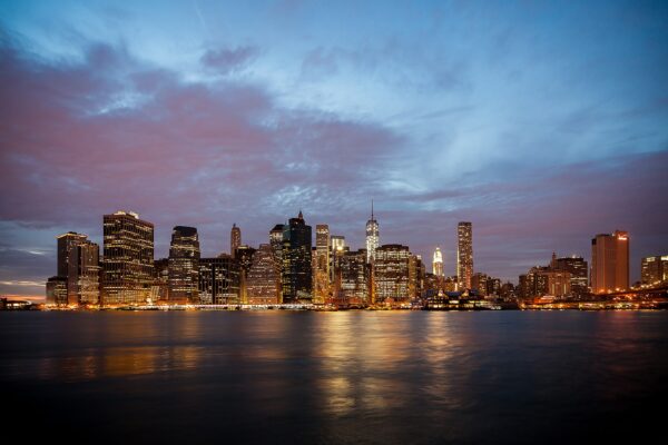 ‘Manhattan skyline at twilight’ Landscape New York Landscapes Architecture 2