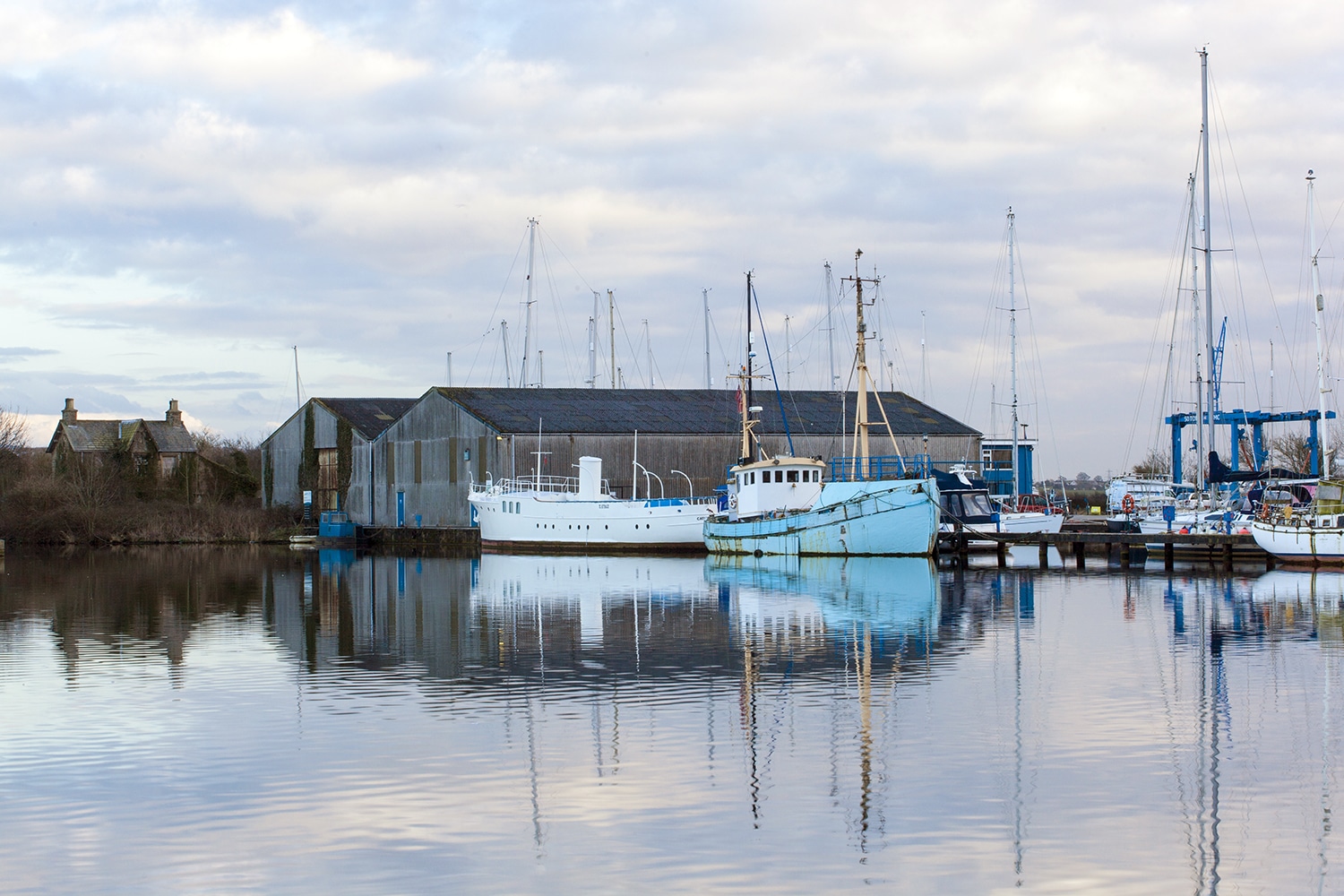 Glasson Dock Marina ‘Reflections’ Coastal Landscapes Boats 2