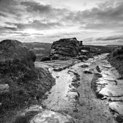 Froggatt Edge, Black & White Print Peak District Landscapes Black and white prints