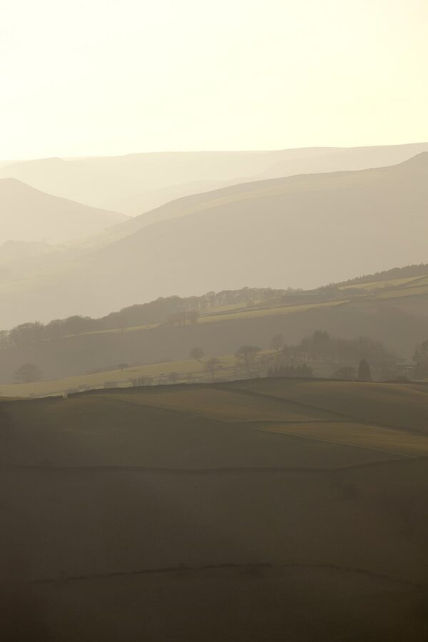 Hope Valley Sunset, Fine Art Landscape Print Peak District Landscapes Carhead 2