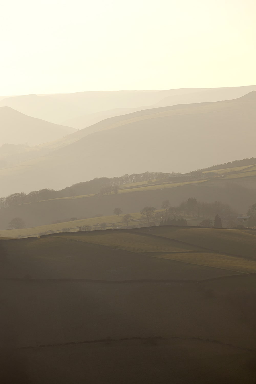 Hope Valley Sunset, Fine Art Landscape Print Peak District Landscapes Carhead