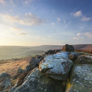 Sunset At Knuckle Stone, Peak District Peak District Landscapes colour