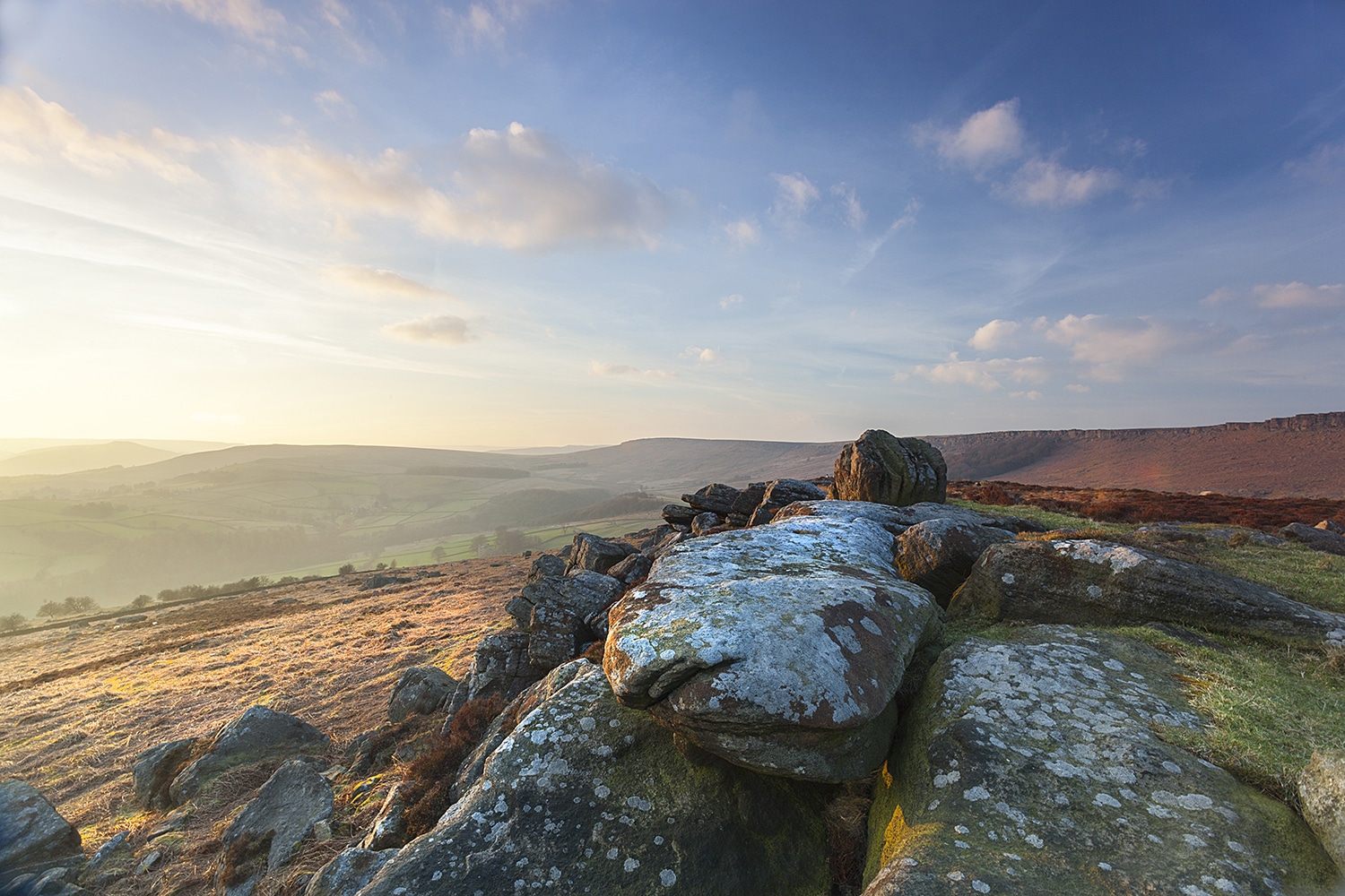 Sunset At Knuckle Stone, Peak District Peak District Landscapes colour