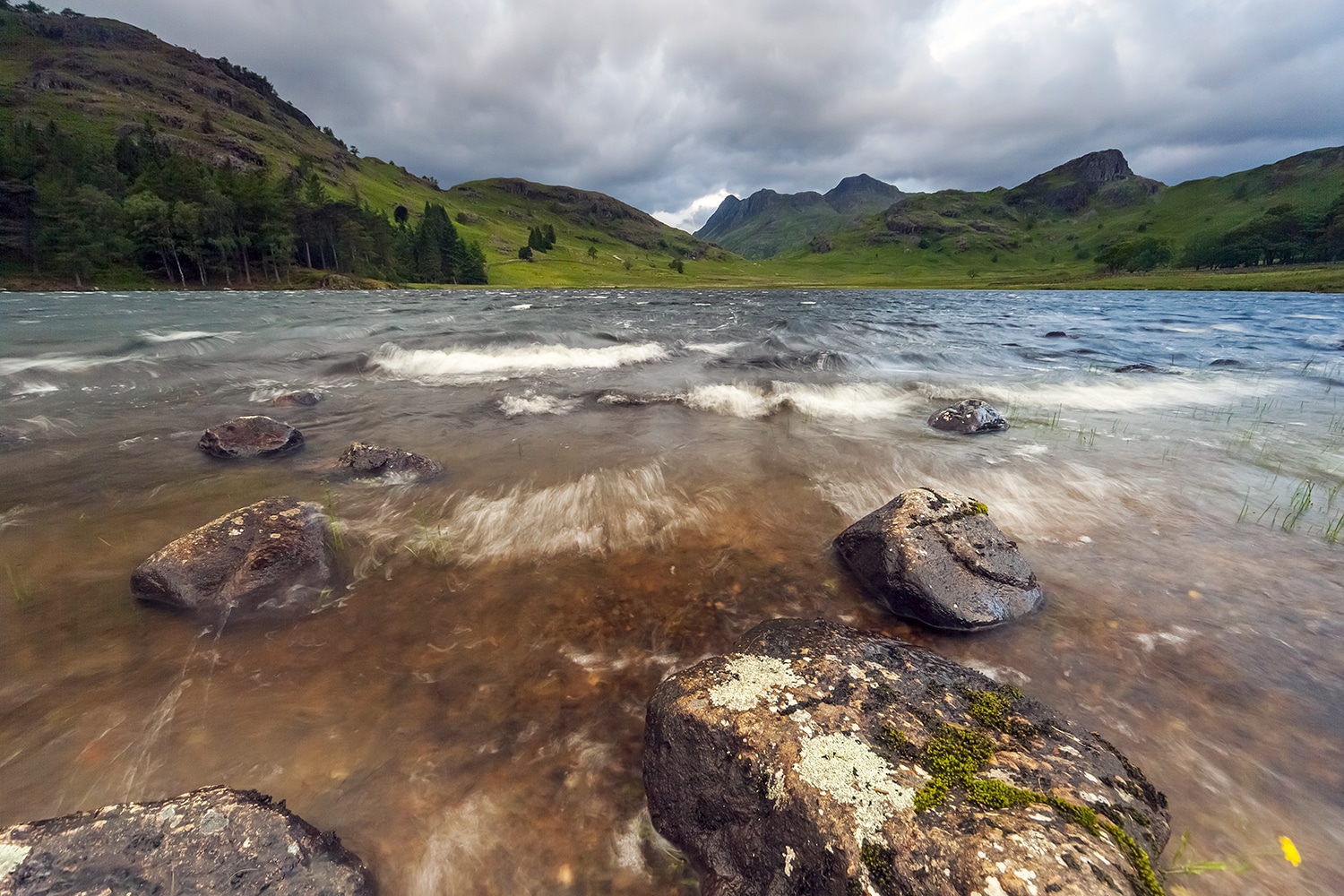 Langdale Pikes, Colour Landscape Print Lake District Landscapes Blea Tarn