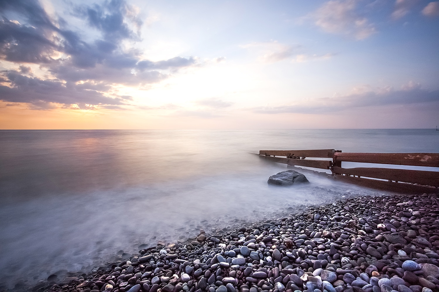 Aberaeron Beach Sunset Wales a fine art photographic print Coastal Landscapes Aberaeron