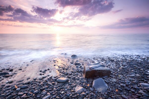 Sunset Seascape, Pebble Beach Aberaeron Coastal Landscapes Aberaeron 2