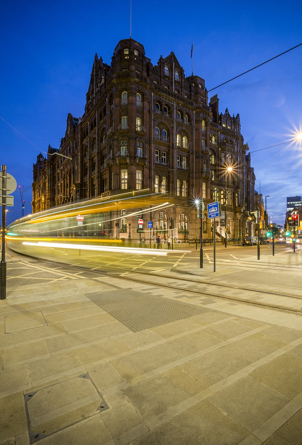 The Midland Hotel At Night Manchester Landscapes Architecture