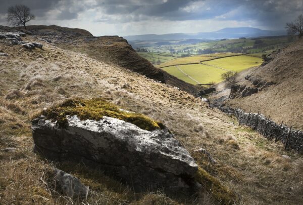 View over Malham Dale, Yorkshire Yorkshire Landscapes Blue 2
