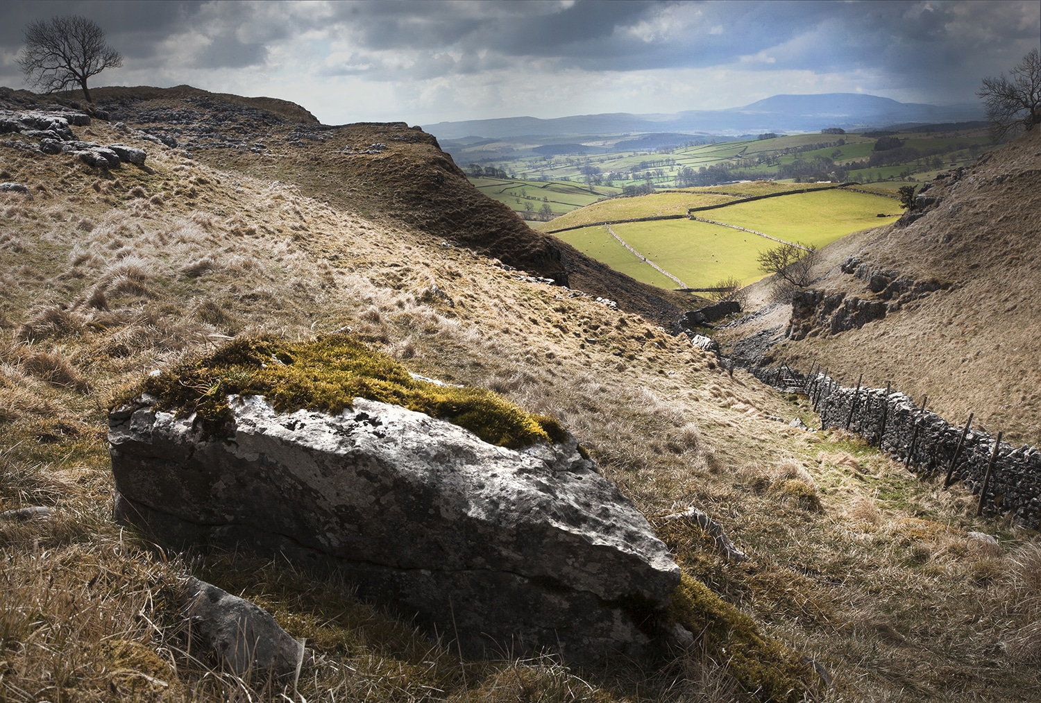 View over Malham Dale, Yorkshire Yorkshire Landscapes Blue