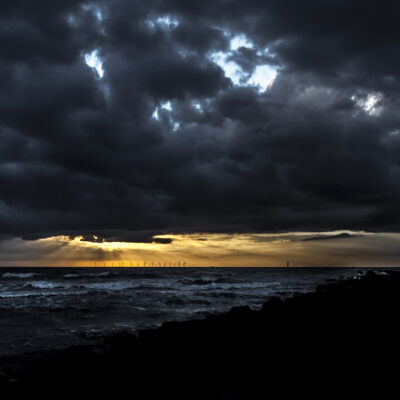 Storm Burst Seascape Coastal Landscapes Clouds