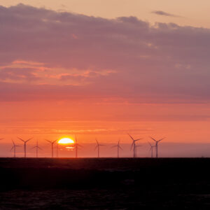 Sunset Seascape over the Irish Sea Coastal Landscapes Beach