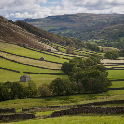 Swaledale Barns, Yorkshire landscape photograph Yorkshire Landscapes Autumn