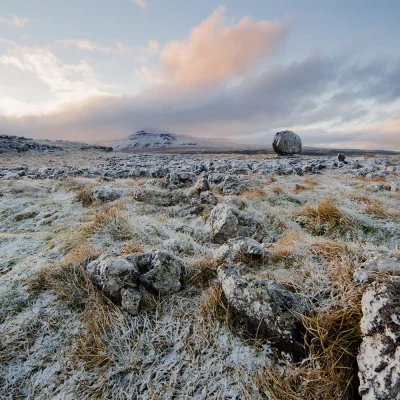 The Lonely Mountain, Ingleborough, Winter Yorkshire Landscapes colour