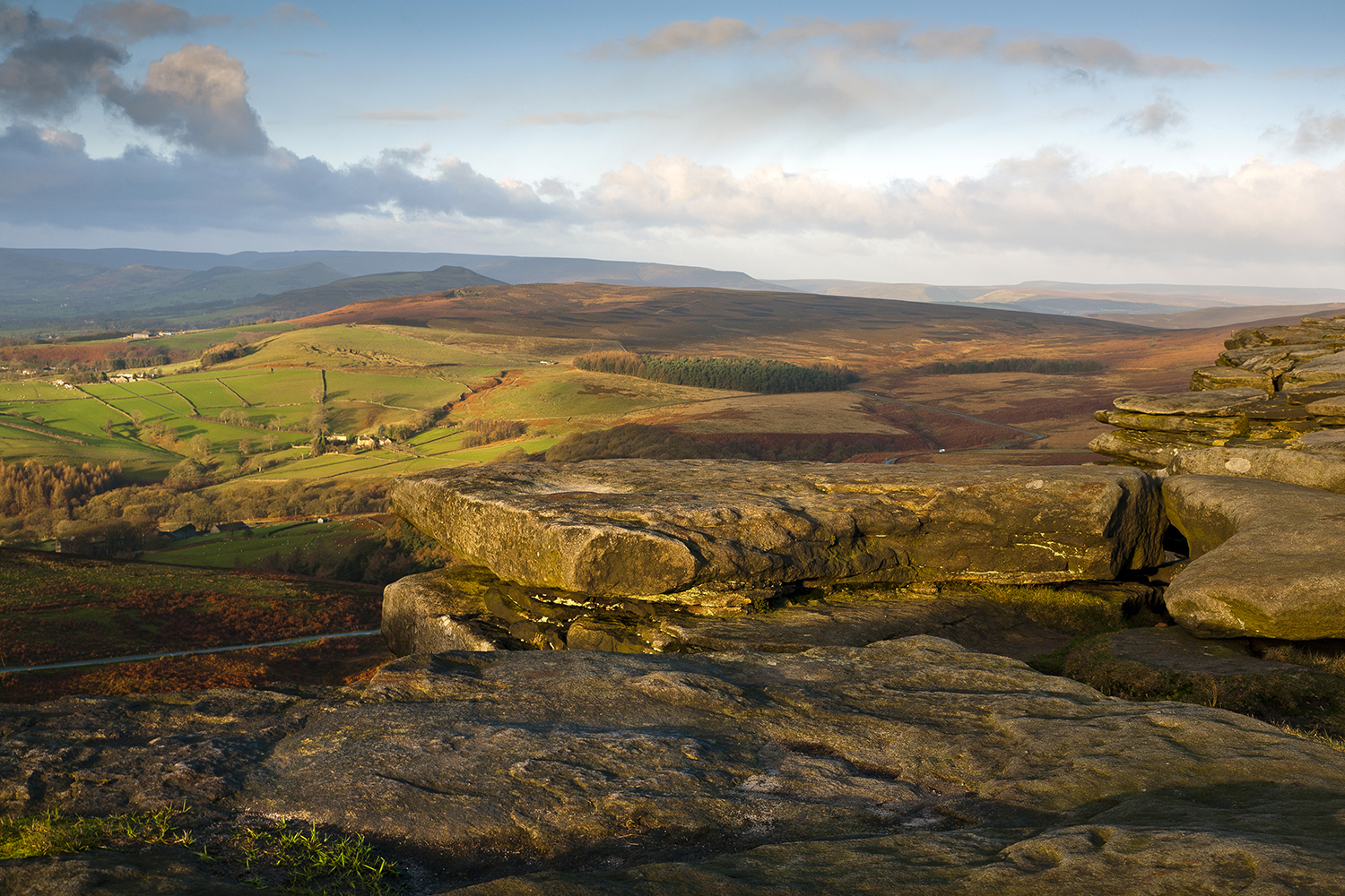 View From Stanage Edge Peak District Landscapes colour
