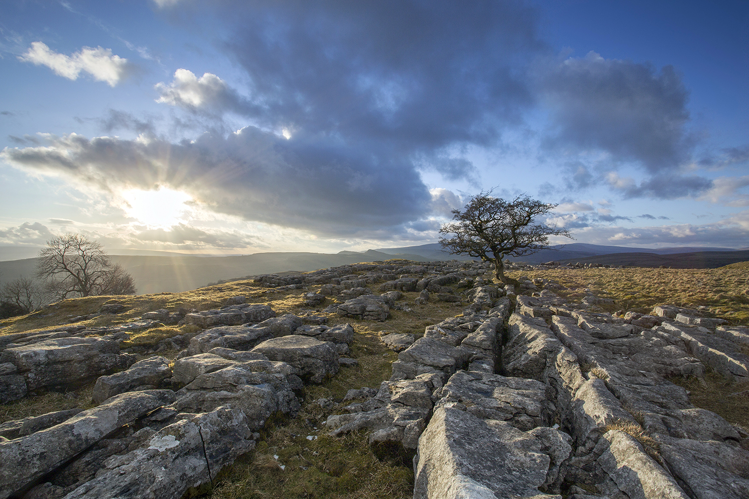 Winskill Stones, Blue Skies, Yorkshire Yorkshire Landscapes Clouds