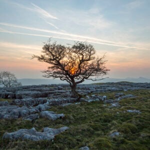 Winskill Stones Sunset Yorkshire Landscapes Clouds