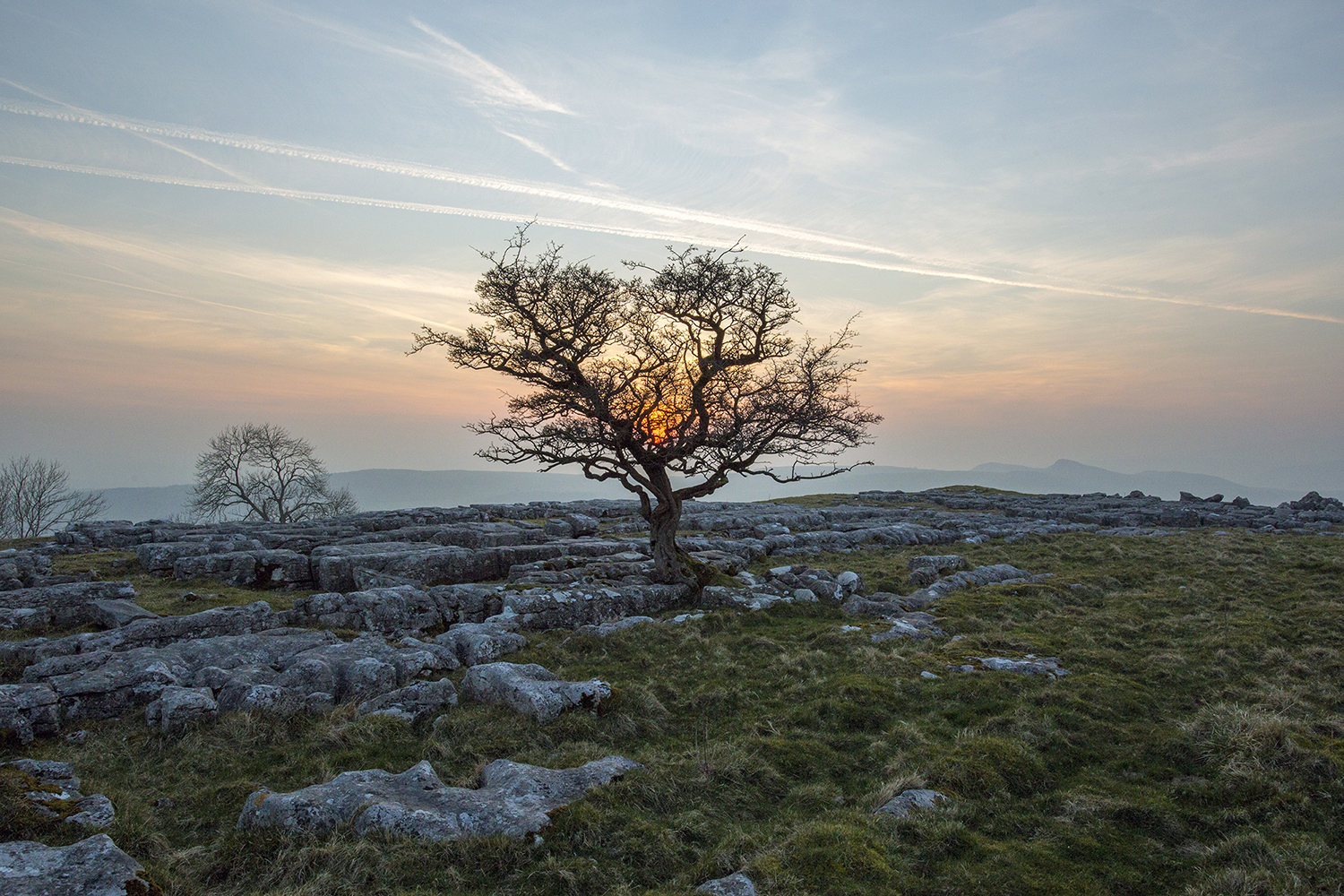 Winskill Stones Sunset Yorkshire Landscapes Clouds