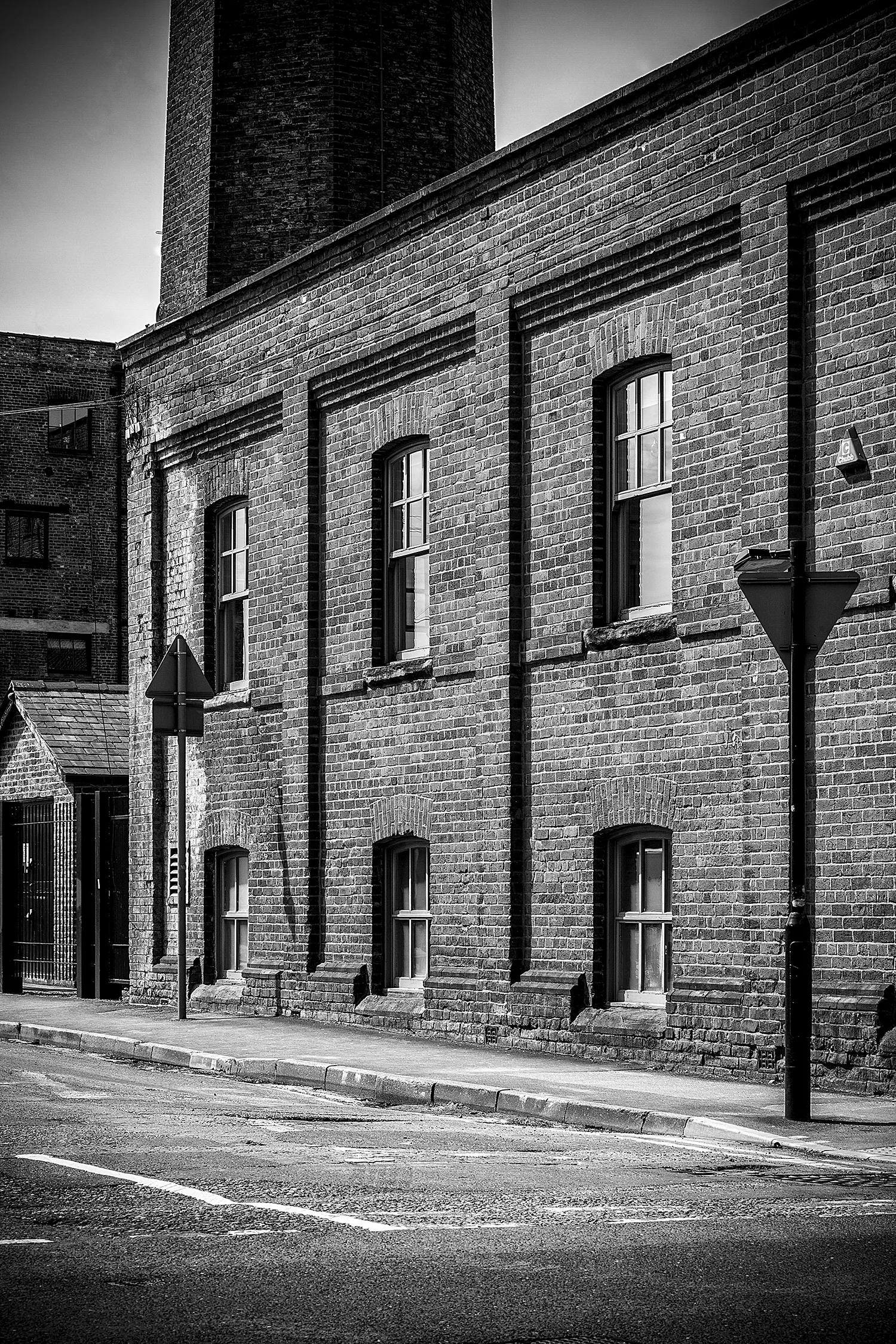 Manchester Factory and Chimney Stack Manchester Landscapes Architecture