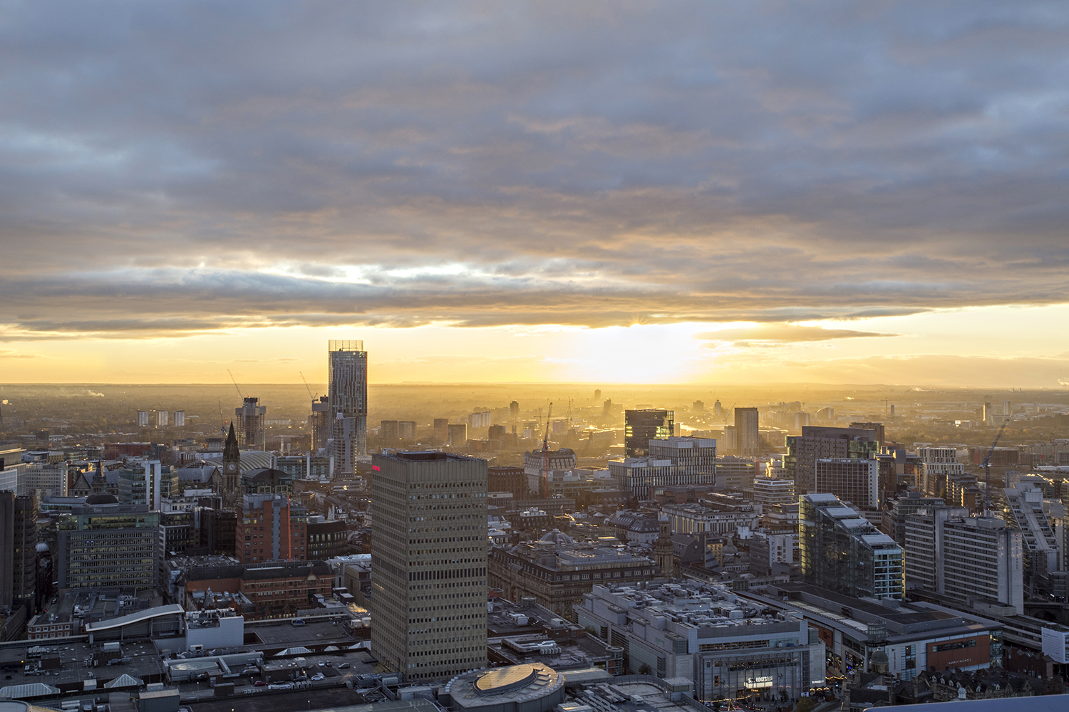 Manchester Sunset Landscape Photograph Manchester Landscapes Architecture