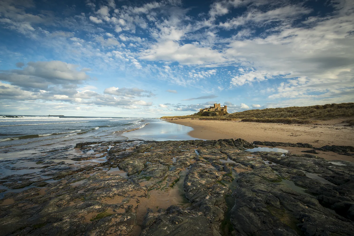 Bamburgh Beach Colour Photograph Coastal Landscapes Bamburgh