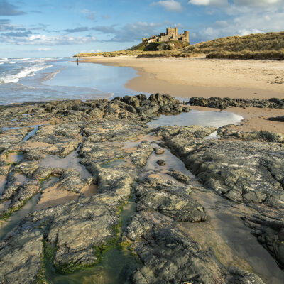 Bamburgh Castle Portrait Coastal Landscapes Bamburgh