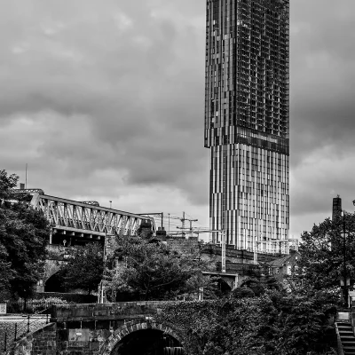 Beetham Tower and Castlefield Basin Manchester Manchester Landscapes Architecture