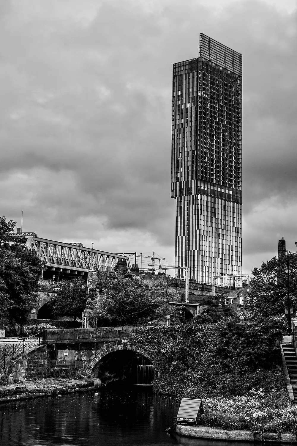 Beetham Tower and Castlefield Basin Manchester Manchester Landscapes Architecture