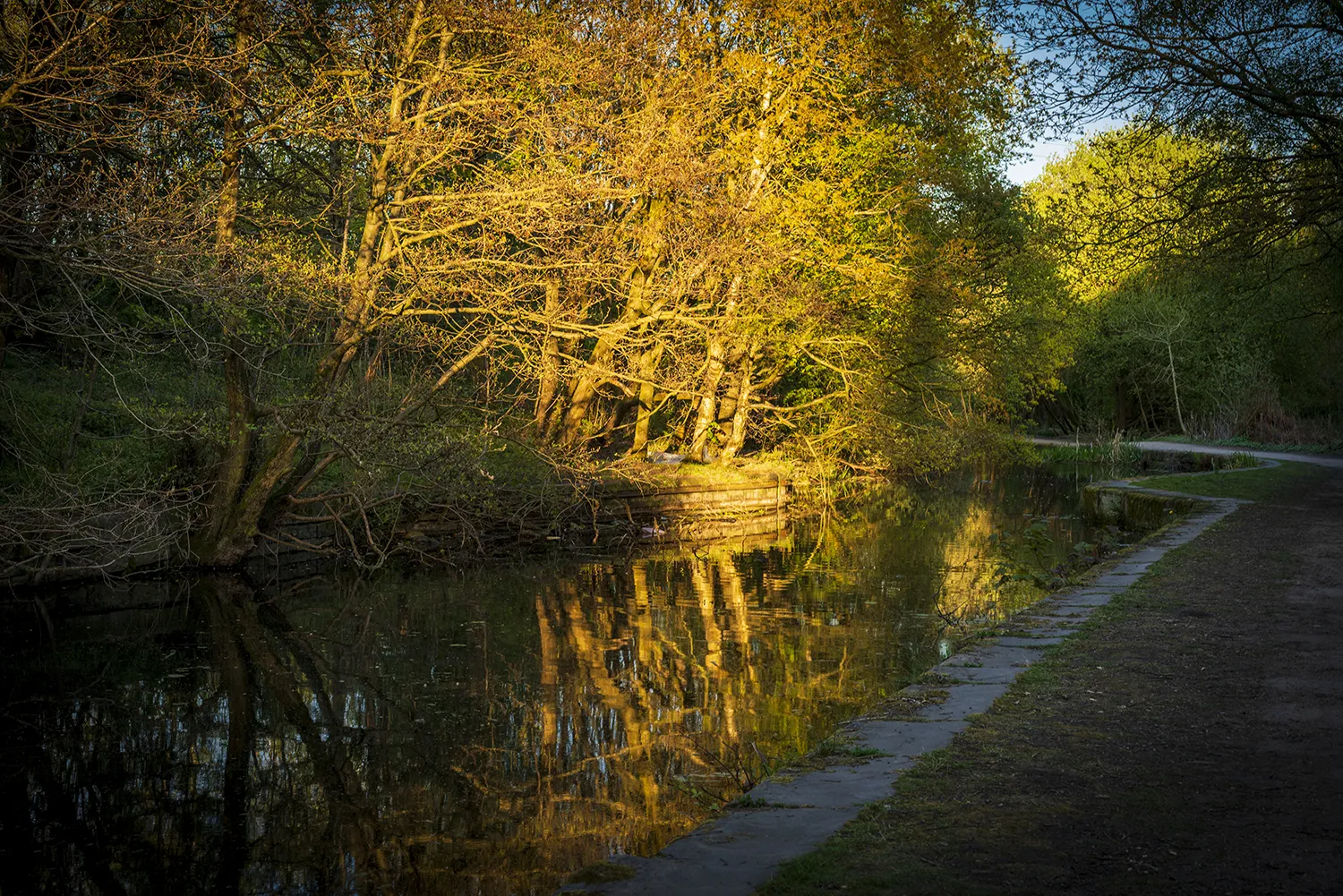 Bury and Bolton Canal at Sunset Landscapes Photography Bolton