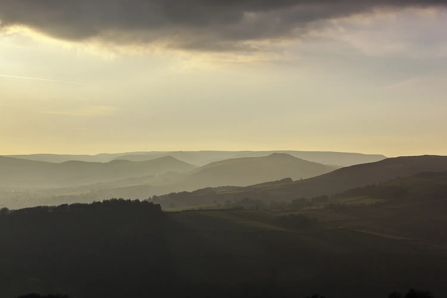 Hope Valley Landscape Print Peak District Landscapes Clouds