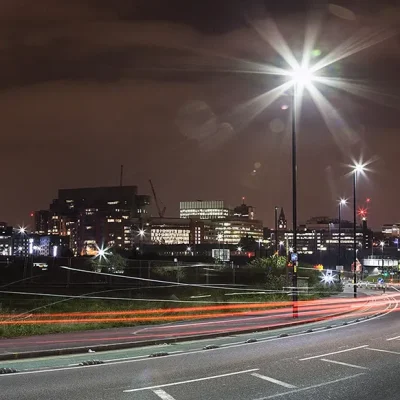 Manchester Lights, Night Skyline Canvas Manchester Landscapes Canvas