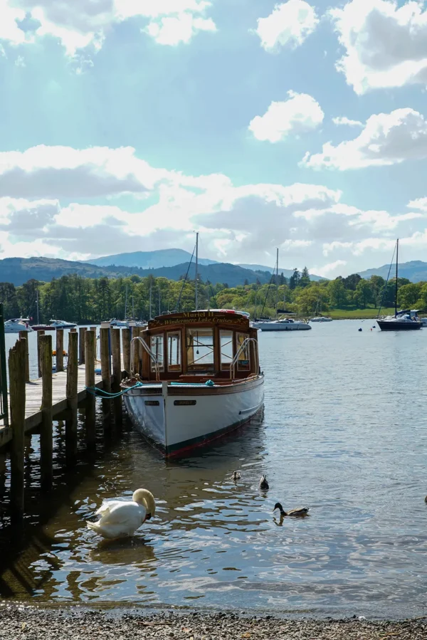 Moored Boat Windermere Lake District Landscapes Boat 2