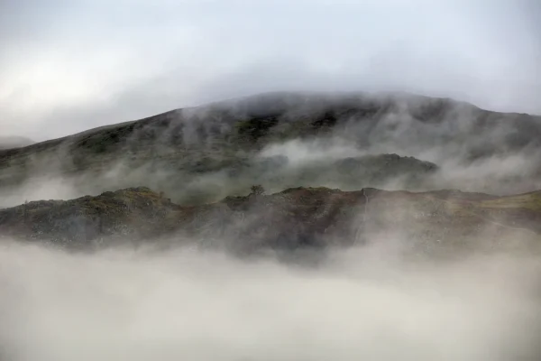 Shrouded Peaks Grasmere Lake District Landscapes Colour Canvas 2