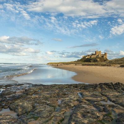 Bamburgh Beach Panoramic Coastal Landscapes Bamburgh