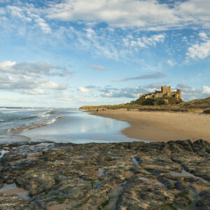 Bamburgh Beach Panoramic Coastal Landscapes Bamburgh