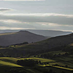 The Great Ridge Peak District Panoramic Panoramic Landscapes Canvas