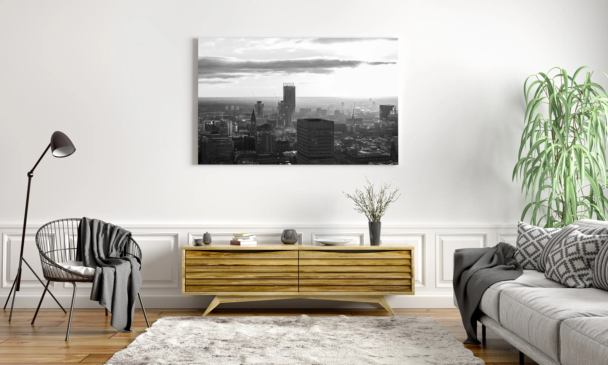 Canvas prints go wonderfully in living spaces