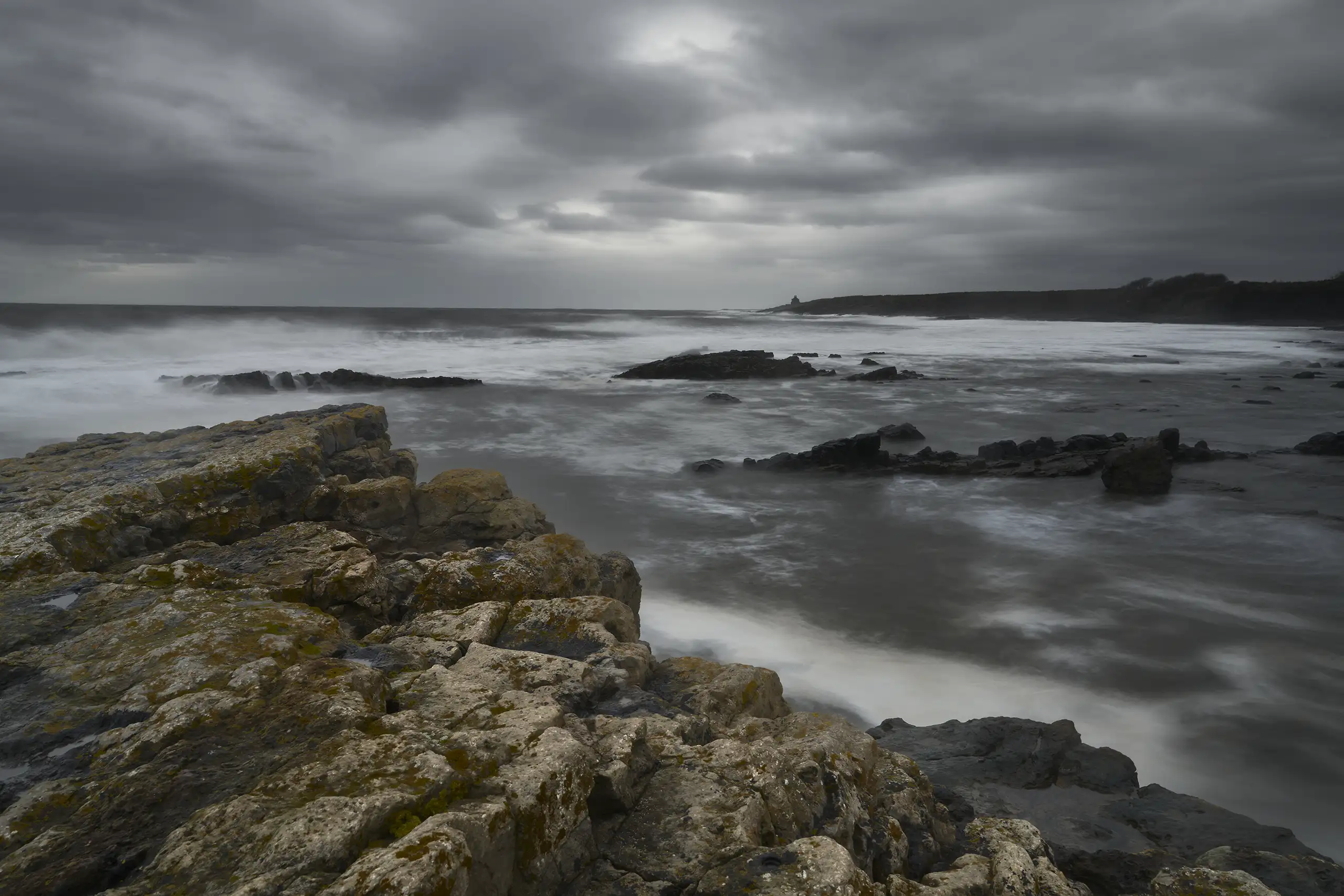 View of the Bathing House from Cullernose Point