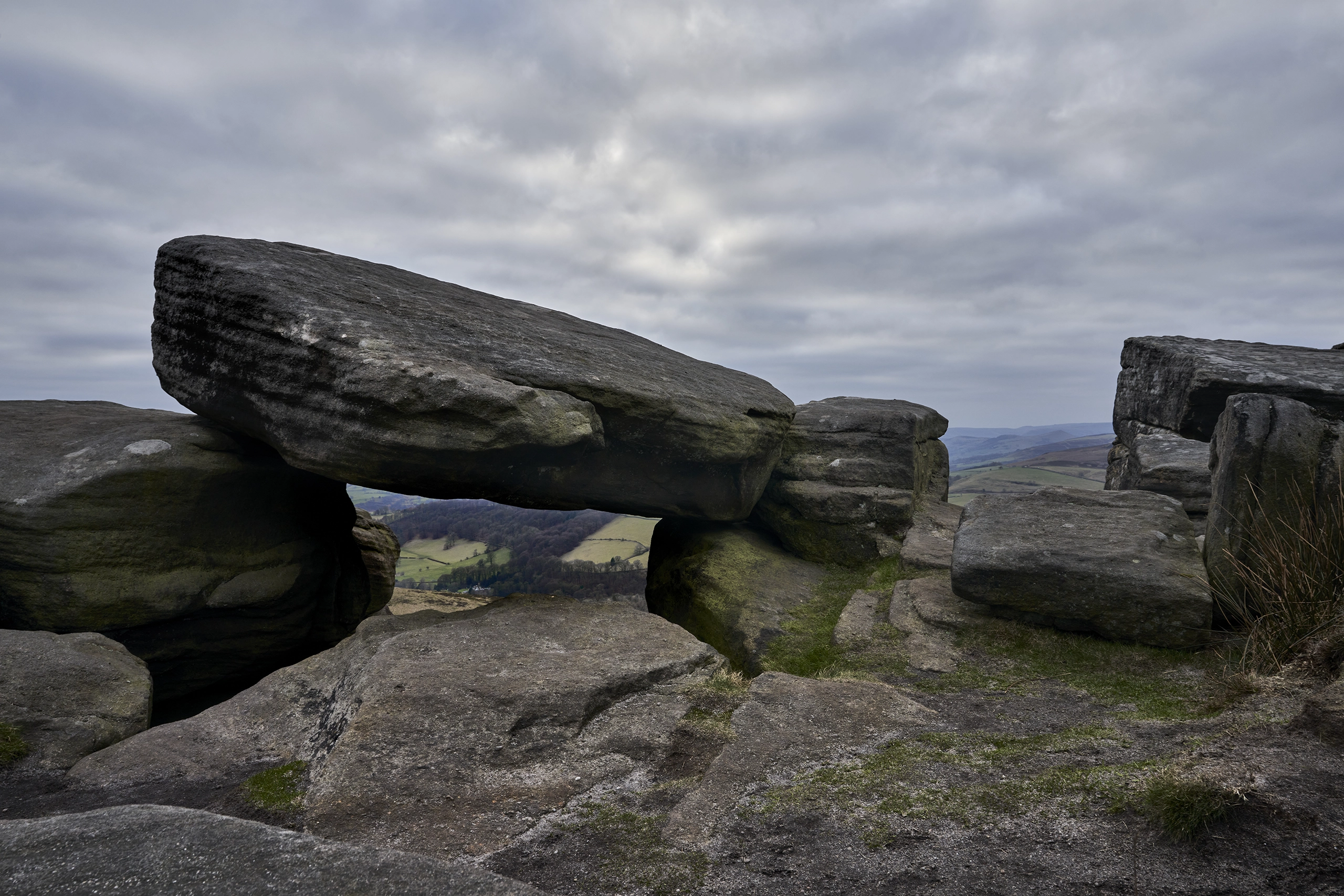 ‘Framing the View’ Stanage Edge Landscape Photo Peak District Landscapes Colour Canvas