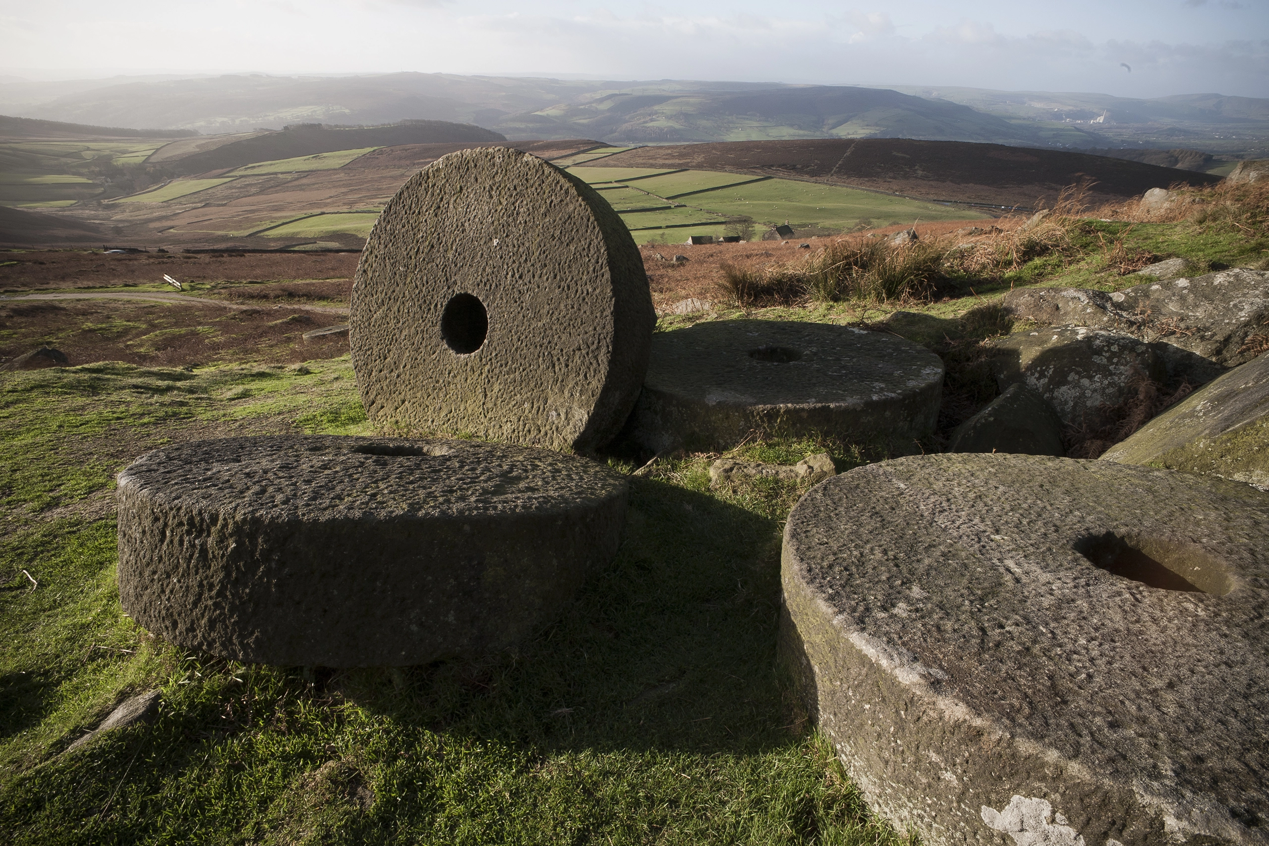 Stanage Edge Millstones, Peak District Colour Print Peak District Landscapes Colour Canvas