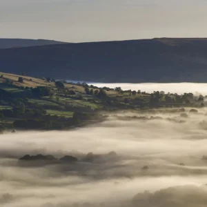 Hope Valley Sunrise Inversion Panoramic Landscape Panoramic Landscapes Canvas