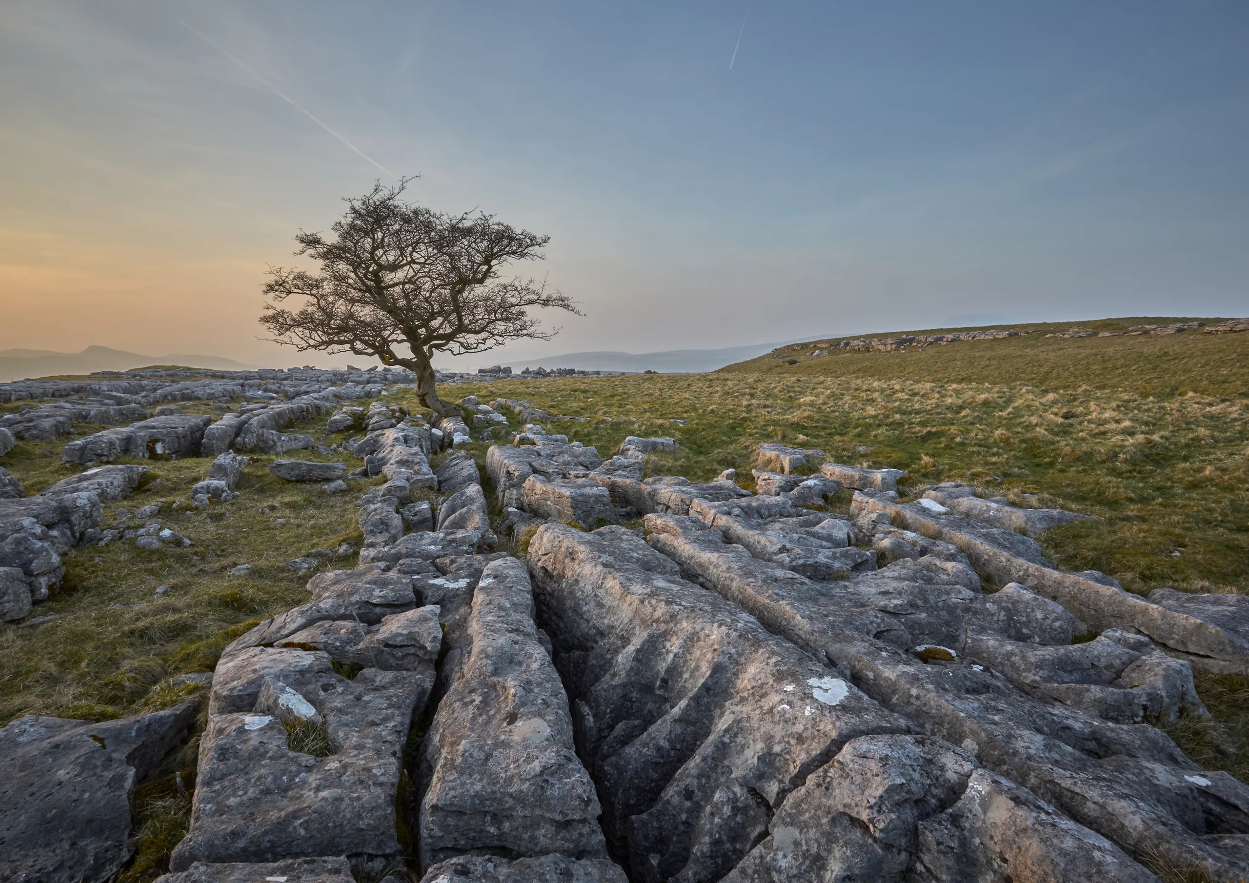 Winskills Limestone Pavement Sunset